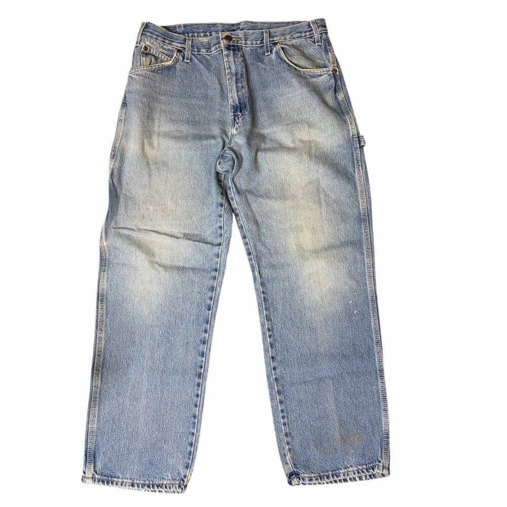 Dickies Carpenter Work Jeans Relaxed Fit 36x30 Mens Blue Denim